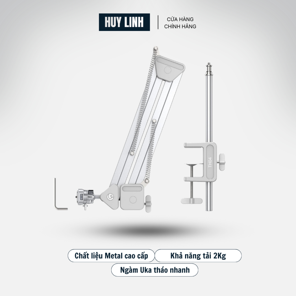 Tay Arm Topshot Ulanzi TH04 tích hợp tháo lắp nhanh Uka F38 Khả năng chịu tải 2kg chính hãng