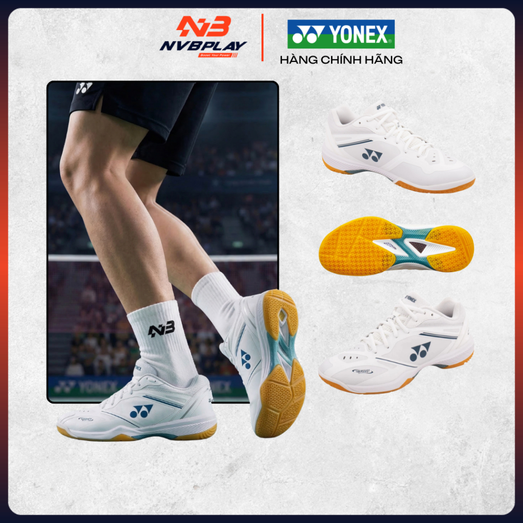 Giày Cầu Lông Yonex Power Cushion 65Z4 - White - Hàng Chính Hãng