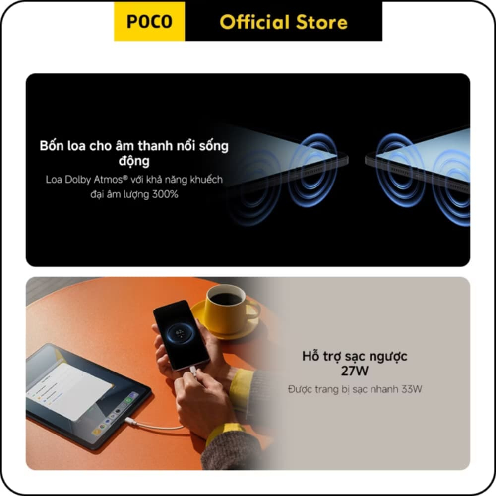 (GIÁ SIÊU TỐT) Máy Tính Bảng POCO Pad M1 Chính Hãng Mới 100% Nguyên Seal Bảo Hành 18 Tháng | BigBuy360 - bigbuy360.vn