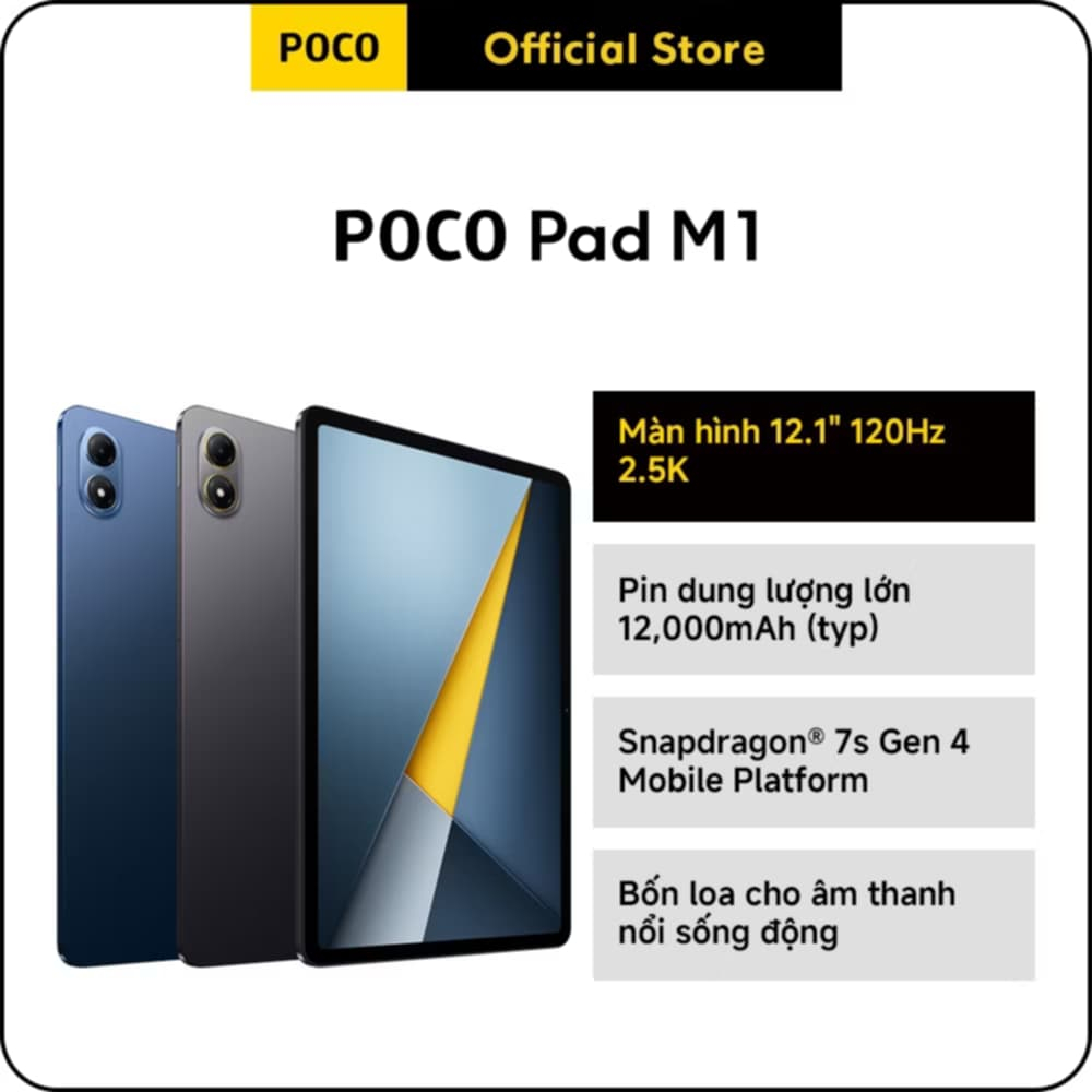 (GIÁ SIÊU TỐT) Máy Tính Bảng POCO Pad M1 Chính Hãng Mới 100% Nguyên Seal Bảo Hành 18 Tháng | BigBuy360 - bigbuy360.vn