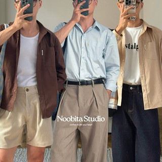 NOOBITA - Sơ mi tay dài vải cotton 8542-B