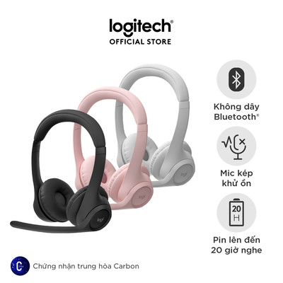 Hannah x Logitech - Tai nghe Bluetooth không dây Logitech Zone 300 - Micrô khử ồn, Windows, Mac
