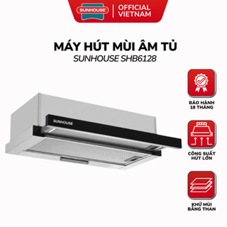 Máy Hút Mùi Âm Tủ SUNHOUSE SHB6128 - Bảo Hành 18 Tháng, Bộ Lọc Khử Mùi Than Hoạt Tính Hiệu Quả