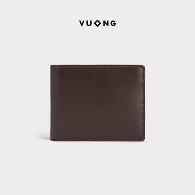Ví da nam Vuông Shop®️ Basic da thật có dây kéo YKK