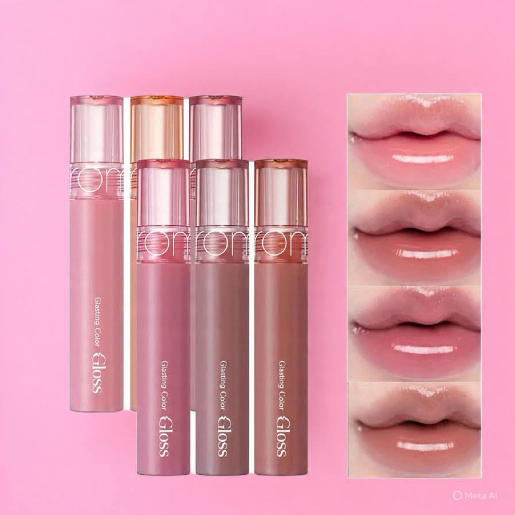 Son Tint Bóng Romand Glasting Color Gloss Lâu Trôi, Căng Mọng Đôi Môi 1,2,3,4,5,6,7,8,9,10