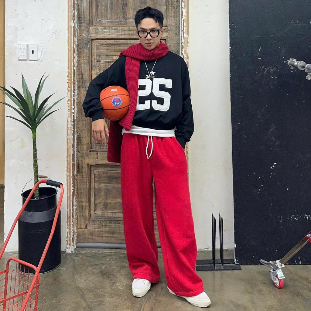 [DEAL SỐC] AB HOUSE - Quần nỉ ống rộng Sweat pants form rộng nam nữ