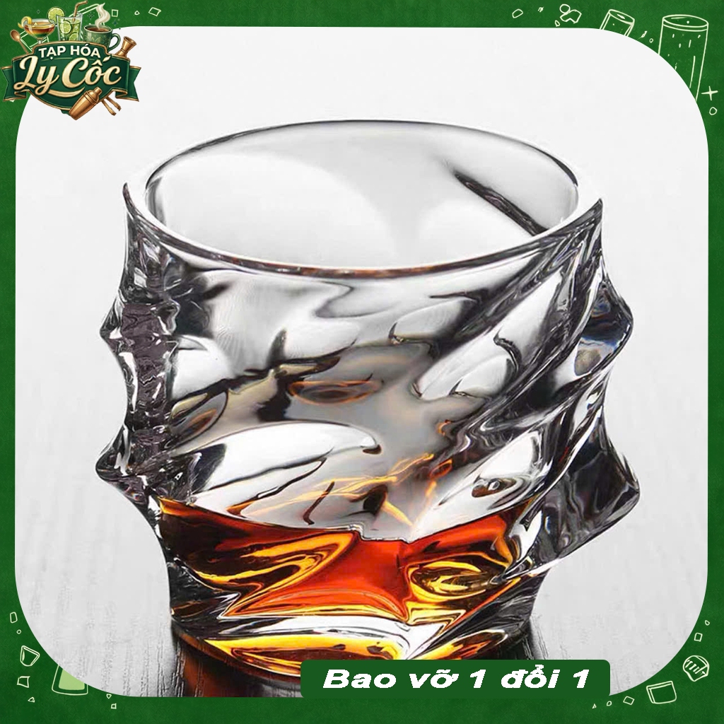 Ly Whiskey Origami 330ml - Ly Thủy Tinh Uống Rượu Độc Lạ Cao Cấp