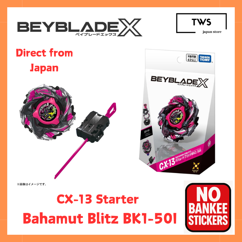 NEW BEYBLADE X CX-13 Starter Bahamut Blitz BK1-50I Takara Tomy
