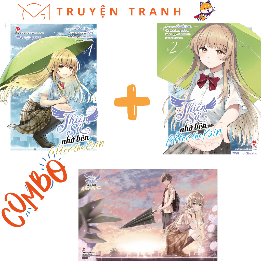Truyện - Thiên Sứ Nhà Bên After The Rain Manga - NXB Kim Đồng