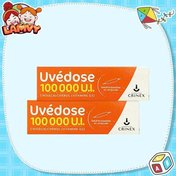 D3 Uvedose 100000 UI 2ml Pháp - D3 liều cao