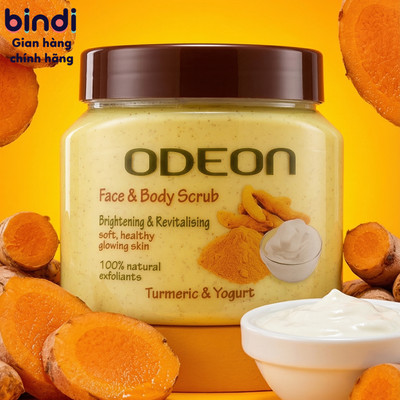 Tẩy da chết mặt & cơ thể Odeon 300ml – dưỡng da mềm mịn, sáng khỏe