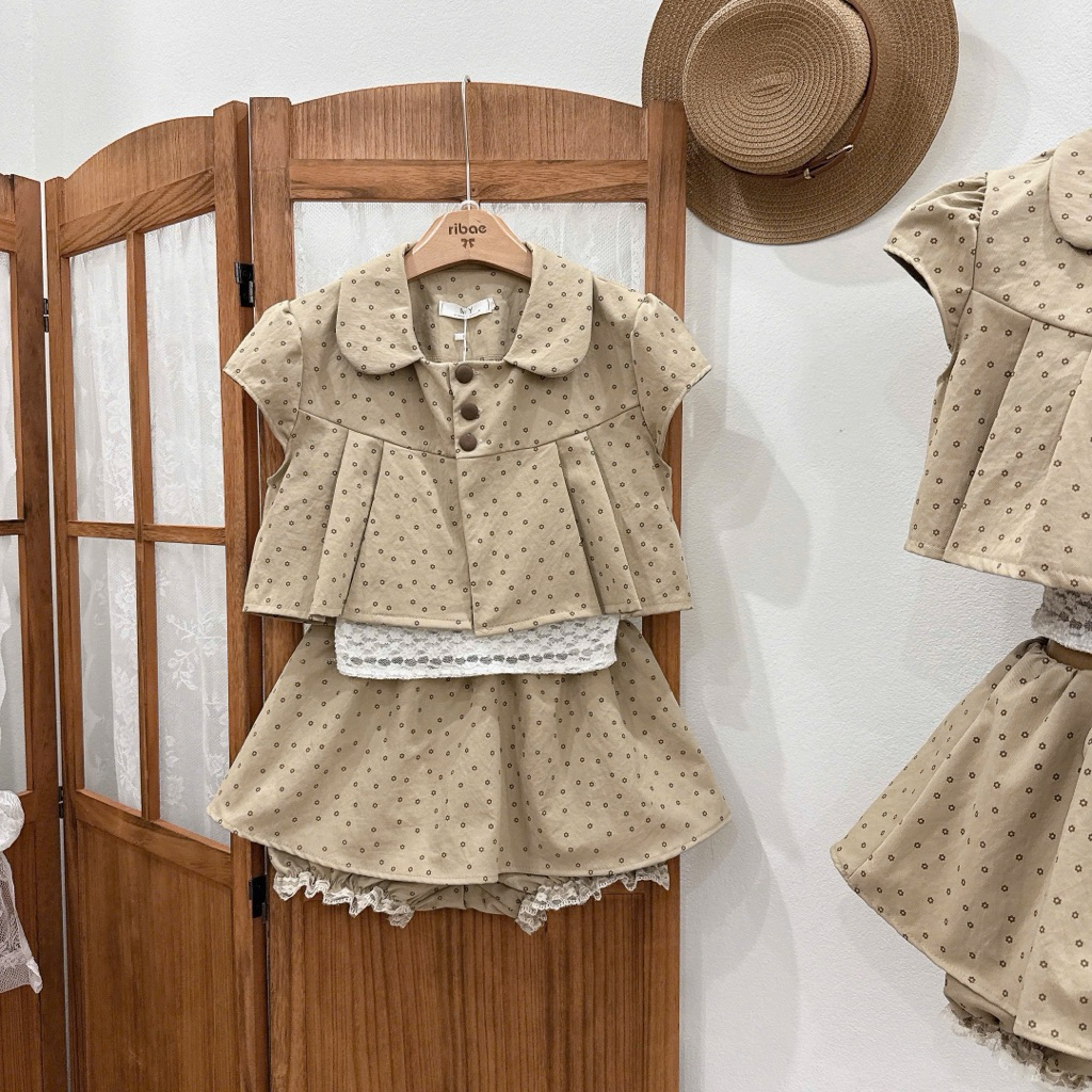 [Tặng Kèm Áo Ren] Set 3CT Áo Thô Hoa Nhí Cúc Bọc Mix Quần Váy Cạp Trễ “SUSIAN” style Ulzzang siêu xinh-Dành Cho Nữ | BigBuy360 - bigbuy360.vn