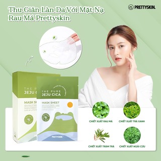 Mặt Nạ Rau Má Prettyskin (10 miếng/hộp)