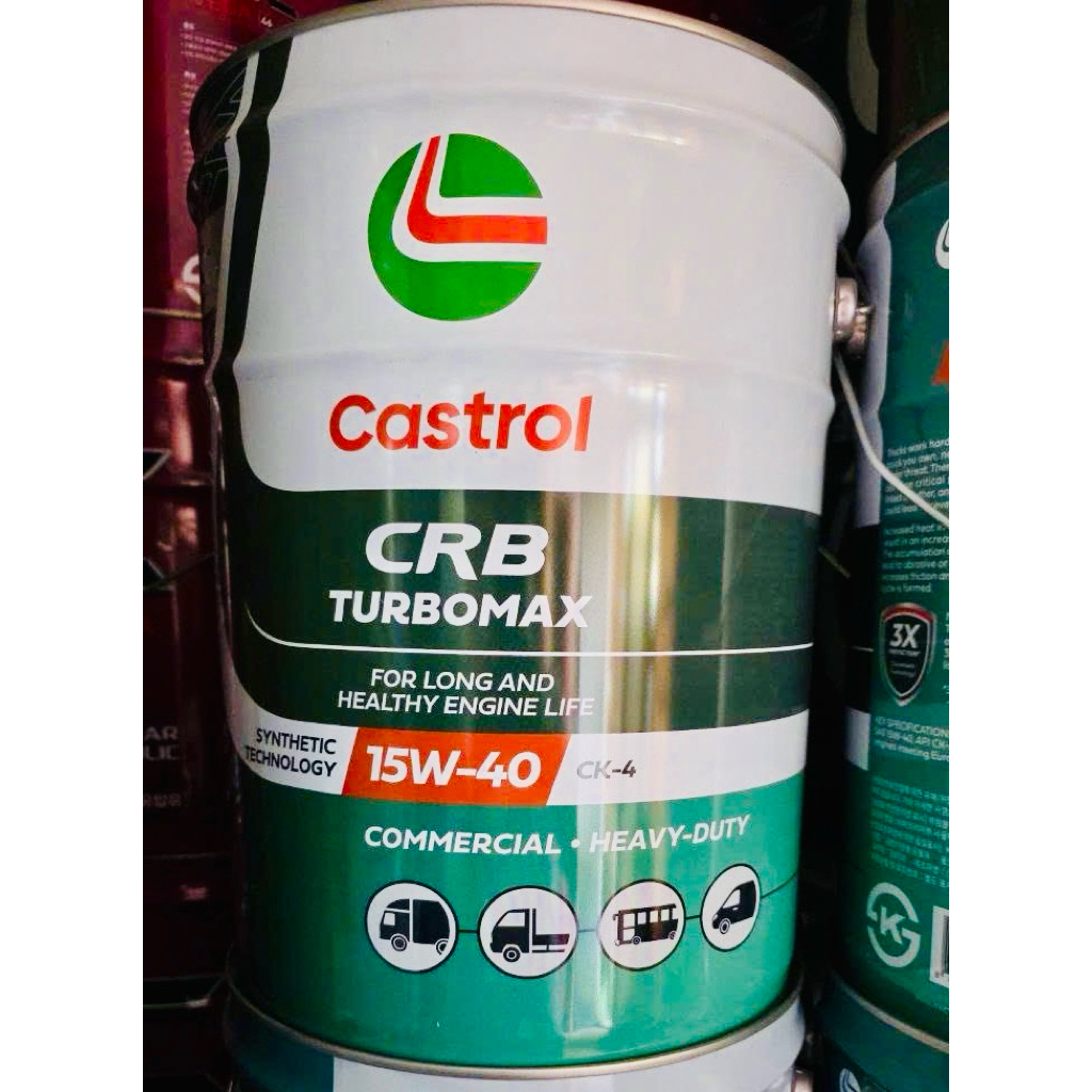 CRB TURBOMAX 15W40 CK4 20L(Nhập khẩu chính hãng) dùng cho các loại xe tải nặng, xe Benz, Container,x