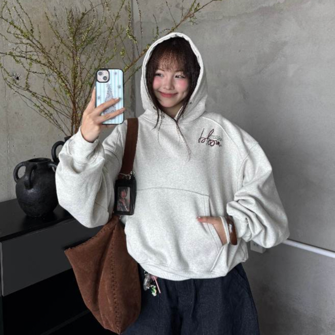 Áo Hoodie Boxy BLOOM Cinder, Áo Boxy Dành Cho Cả Nam & Nữ, Local Brand Chính Hãng