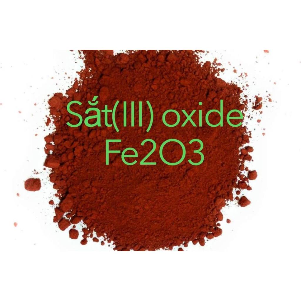 500g Bột sắt đỏ (Fe2O3) - Nguyên liệu làm men gốm, sơn, chất tẩy rửa, vật liệu xây dựng. Hc Thí Nghi