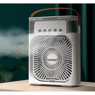 Quạt Phun Sương Mini 600ml -Quạt Điều Hòa Mini 3 Cấp Gió, Làm Mát Nhanh, Có Đèn LED, Tiết Kiệm Điện
