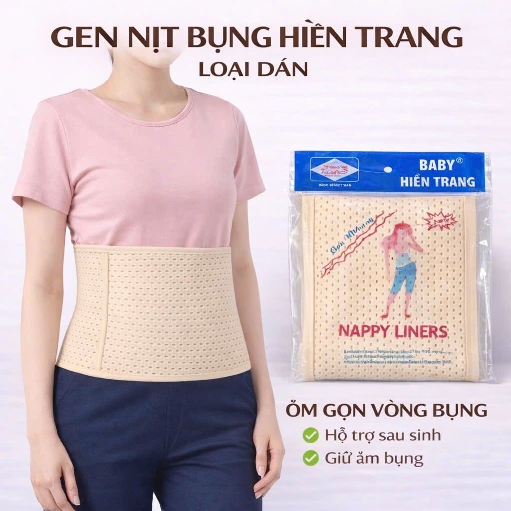 Gen Nịt Bụng Hiền Trang Bản Dán Thoáng Khí – Định Hình Eo Sau Sinh