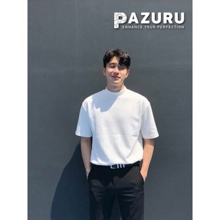 Áo Thun Trơn Cổ Cao 3.5cm PAZURU Cuddle Tee - Chất Cotton 30 Cao Cấp, Form Regular Hàn Quốc