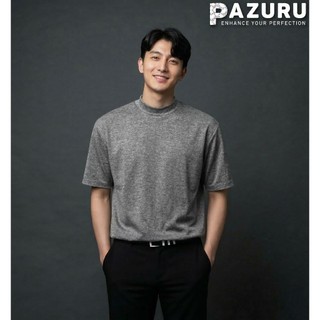 Áo Thun Trơn Cổ Cao 3.5cm PAZURU Cuddle Tee - Chất Cotton 30 Cao Cấp, Form Regular Hàn Quốc