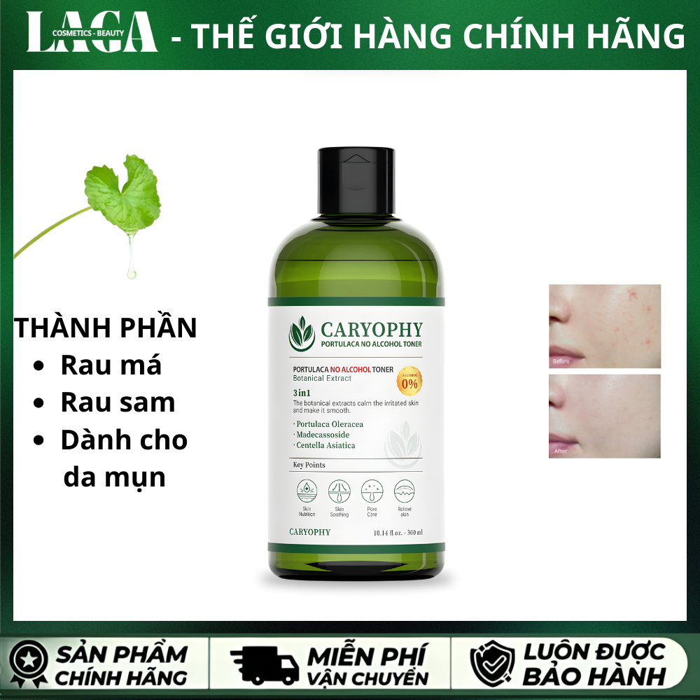 Nước cân bằng Caryophy 300ml (Caryophy Portulaca Toner 300ml)