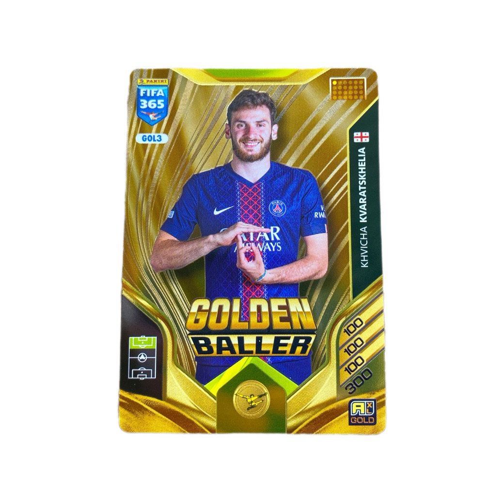 Thẻ Cầu Thủ Adrenalyn Panini Golden Baller 2025-2026