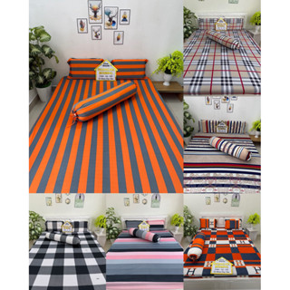 Bộ ga thun hàn quốc 4 món MẪU SỌC - NHIỀU MẪU
