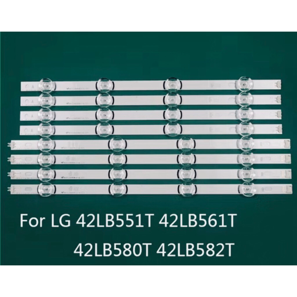 LG 42LF550T #42LB - Bộ 4 dãy (4+4) led 6v cho tivi LG 42LF550 42LF460T 42" DRT 3.0
