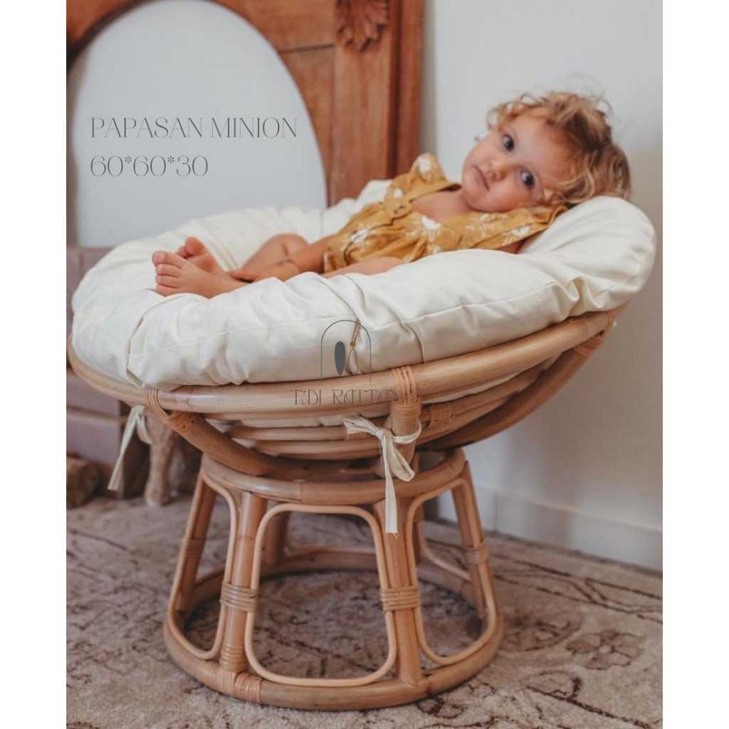 Ghế Papasan Mây Tự Nhiên – Ghế Papasan Cho Bé Nằm Chơi, Đọc Sách