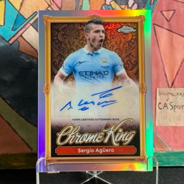 Sergio Aguero | AUTOGRAPH | CHROME KING | TOPPS CHROME