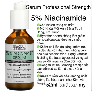 [ Mỹ ] SERUM VITAMIN C ADVANCED CLINICALS 52ml