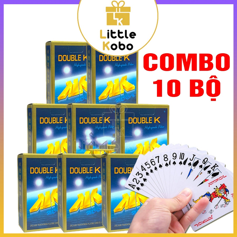 [Cây 10 Bộ] Bài Tây Giấy Double K Bài 52 Lá Giấy Đẹp Xịn Đồ Chơi Giải Trí Xả Stress Tiến Lên