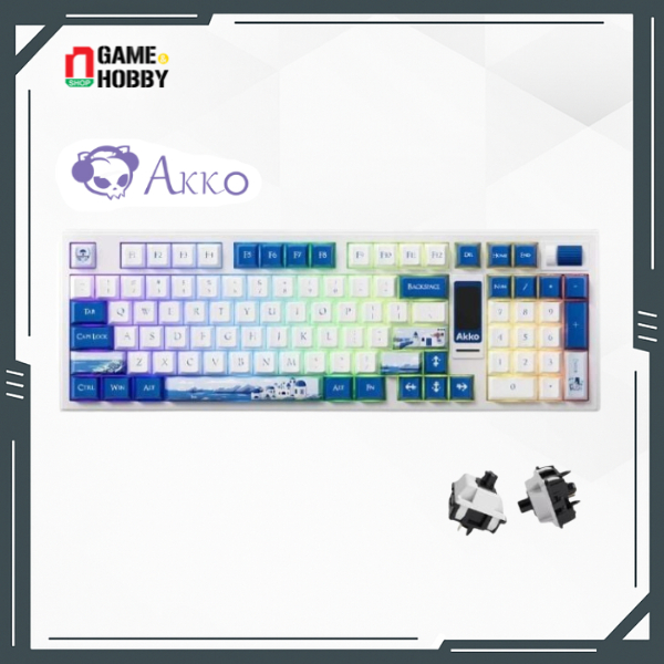 BÀN PHÍM CƠ AKKO 5098B SANTORINI RGB HOT SWAP AKKO V3 PIANO PRO CHÍNH HÃNG AKKO