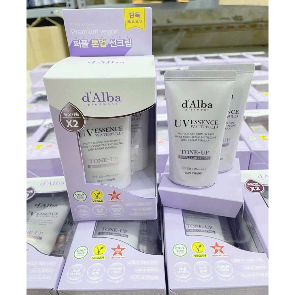 Set kem chống nắng Dalba Hồng Set kem chống nắng Dalba Tím Gồm 2 tuýp 50ml ạ Giá như nhau mix mã đc