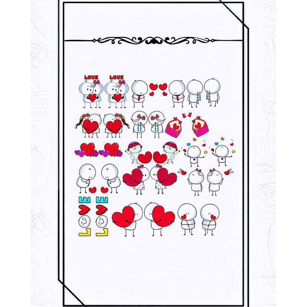 Hình Dán 5D sticker nail 5D link6