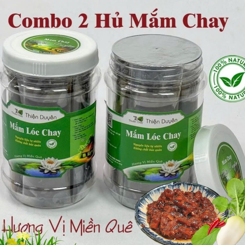 Mắm Lóc Chay [2 Hộp 600gr] Siêu Ngon Thuần Chay - Dùng Nấu Các món Kho - Lẩu Mắm rất ngon - Mắm Chưn