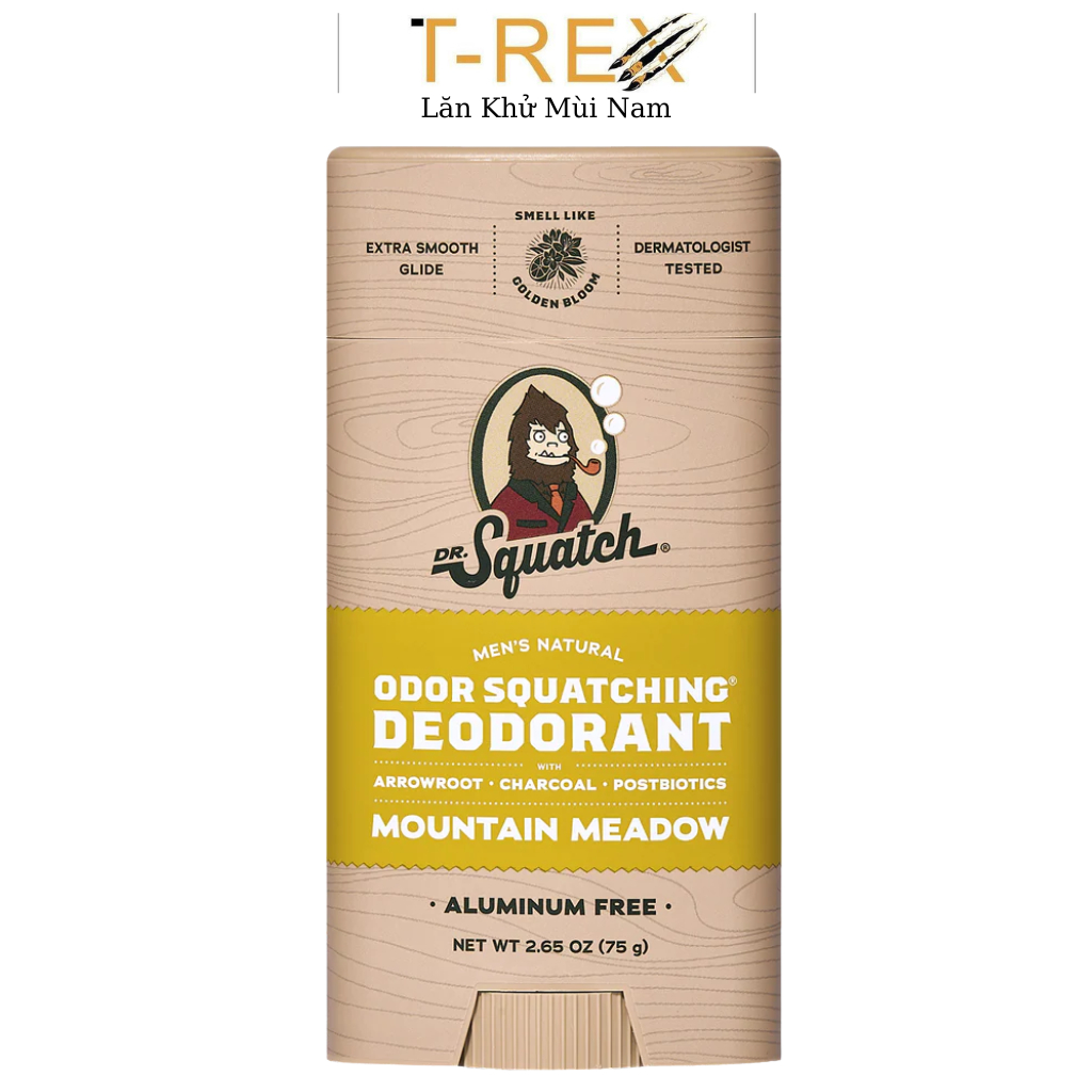 Lăn Khử Mùi Dr. Squatch Mountain Meadow Aluminum Free Deodorant 75Gr