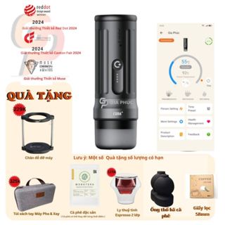 Máy Pha cà phê CERA+ PCM03S-Max | Kết Nối app điện thoai | Rổ  58mm | 20bar | Pin 13,500mAh| Sạc Nhanh 35w