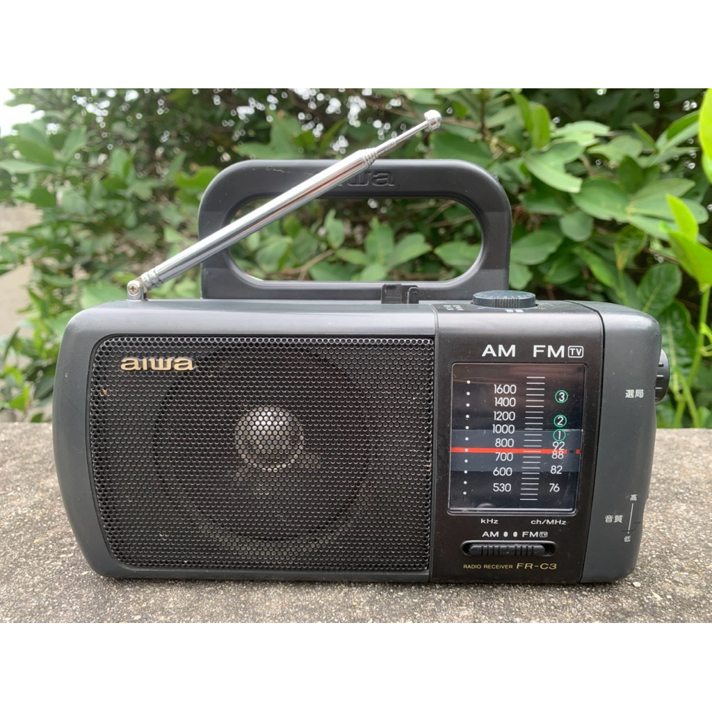 📻 Đài Radio AM/FM Nhật Bãi Aiwa FR-C3 – Anten Dài Thu Sóng Mạnh, Loa Lớn Nghe Rõ