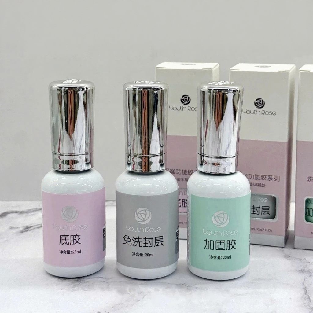 Base top hoa hồng Youth Rose - Sơn top gel liên kết, phủ bóng, cứng móng chuyên dụng làm nail