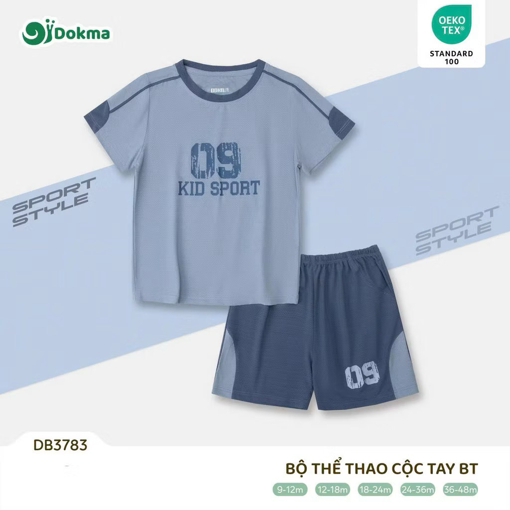 | Dokma | Bộ thể thao cộc tay Dokma cho bé trai