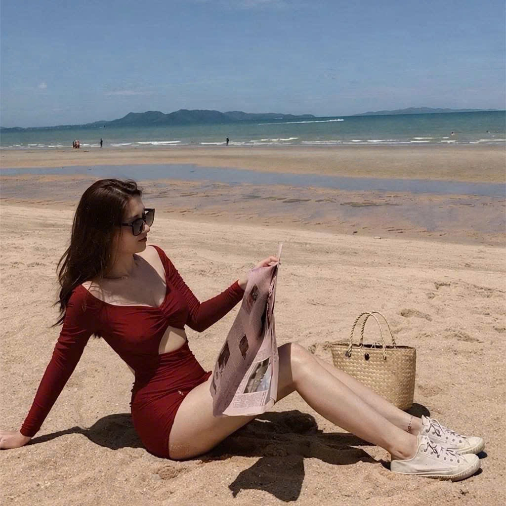 MỘC BIKINI • CÓ SẴN • VIDEO QUAY TẠI SHOP  • Set bơi dài tay chun ngực dành cho nữ hè 2026 | BigBuy360 - bigbuy360.vn