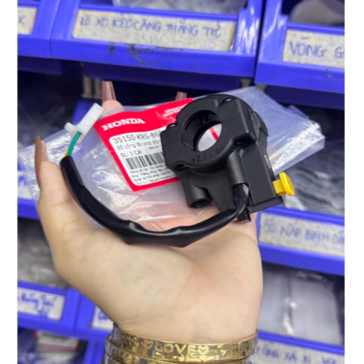 Cùm ga Wave Alpha ( Wave nhỏ ) , Wave ZX zin Honda / cụm nút đề Wave nhỏ