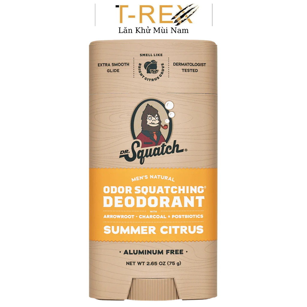 Lăn Khử Mùi Dr. Squatch Summer Citrus Aluminum Free Deodorant 75Gr
