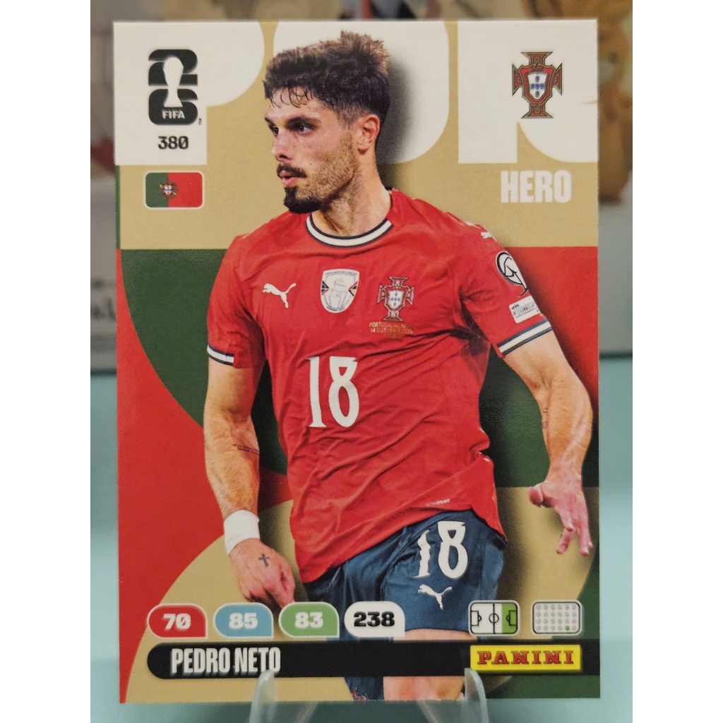 Thẻ Pedro Neto Panini World Cup 2026 (Bồ Đào Nha) (Portugal)