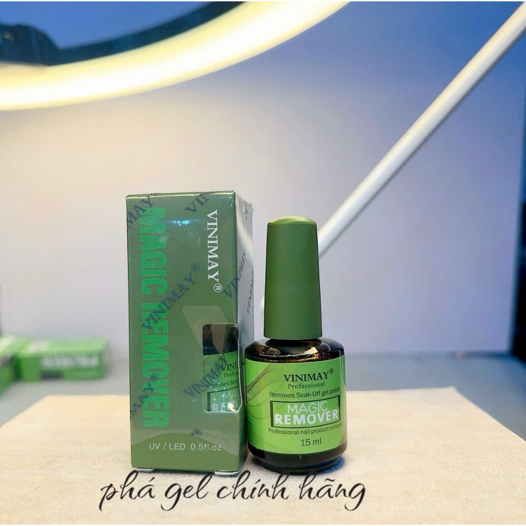 Phá gel Vinimay chính hãng nước xanh, phá gel móng tay