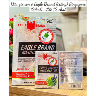 DẦU GIÓ HƯƠNG LAVENDER MỸ EAGLE BRAND MEDICATED OIL LAVENDER 24ML (DẦU TRẮNG)
