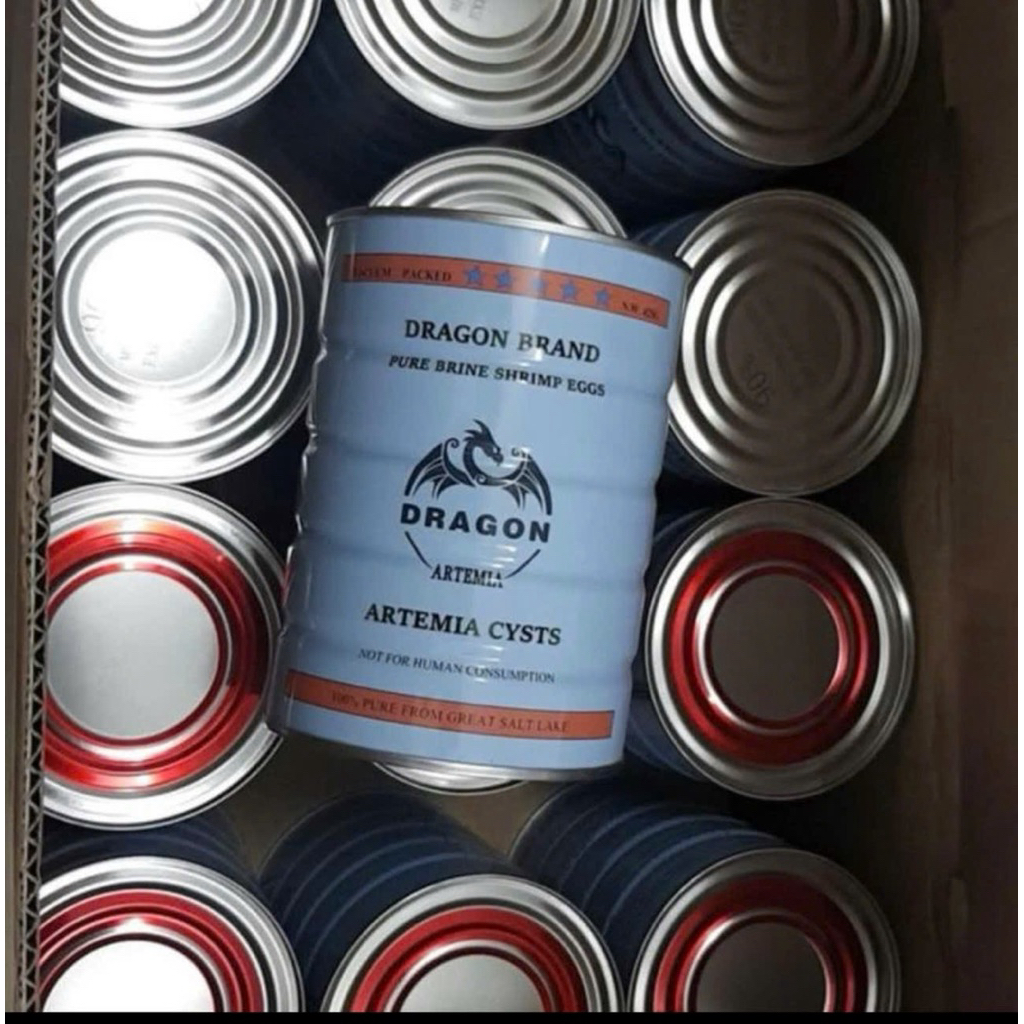 Dragon Brand Thức ăn cá cảnh Artemia mỹ loại 1 tỷ lệ nở 98% con siêu nhỏ thời gian ấp 16-24 giờ