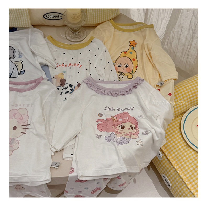 (HÀNG SẴN -HEY HONEY L1) BỘ QUẦN ÁO LỬNG THUN LẠNH HỌA TIẾT DỄ THƯƠNG CHO BÉ HÃNG HEY HONEY