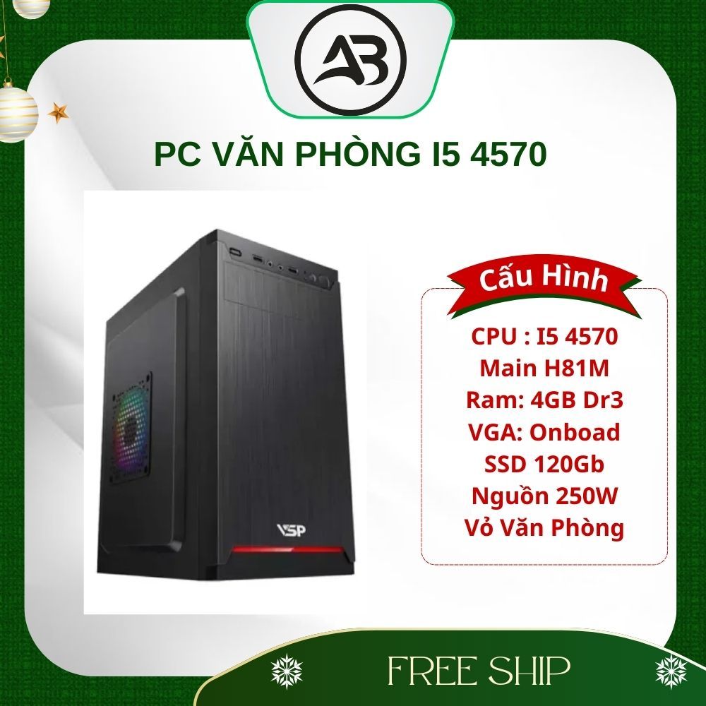 Bộ PC|i5 4570|H81|8G|128G|Nguồn VP| phù hợp học sinh sinh viên